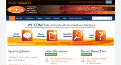 Desktop Screenshot of memberconnect.vhma.org